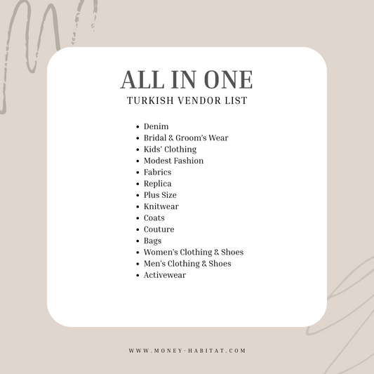ALL IN ONE TURKISH SUPPLIER LIST
